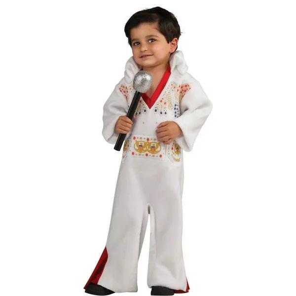 Rubie's Costumes Infant and Toddler Elvis Presley Inspired Romper Costume with Pop Up Collar