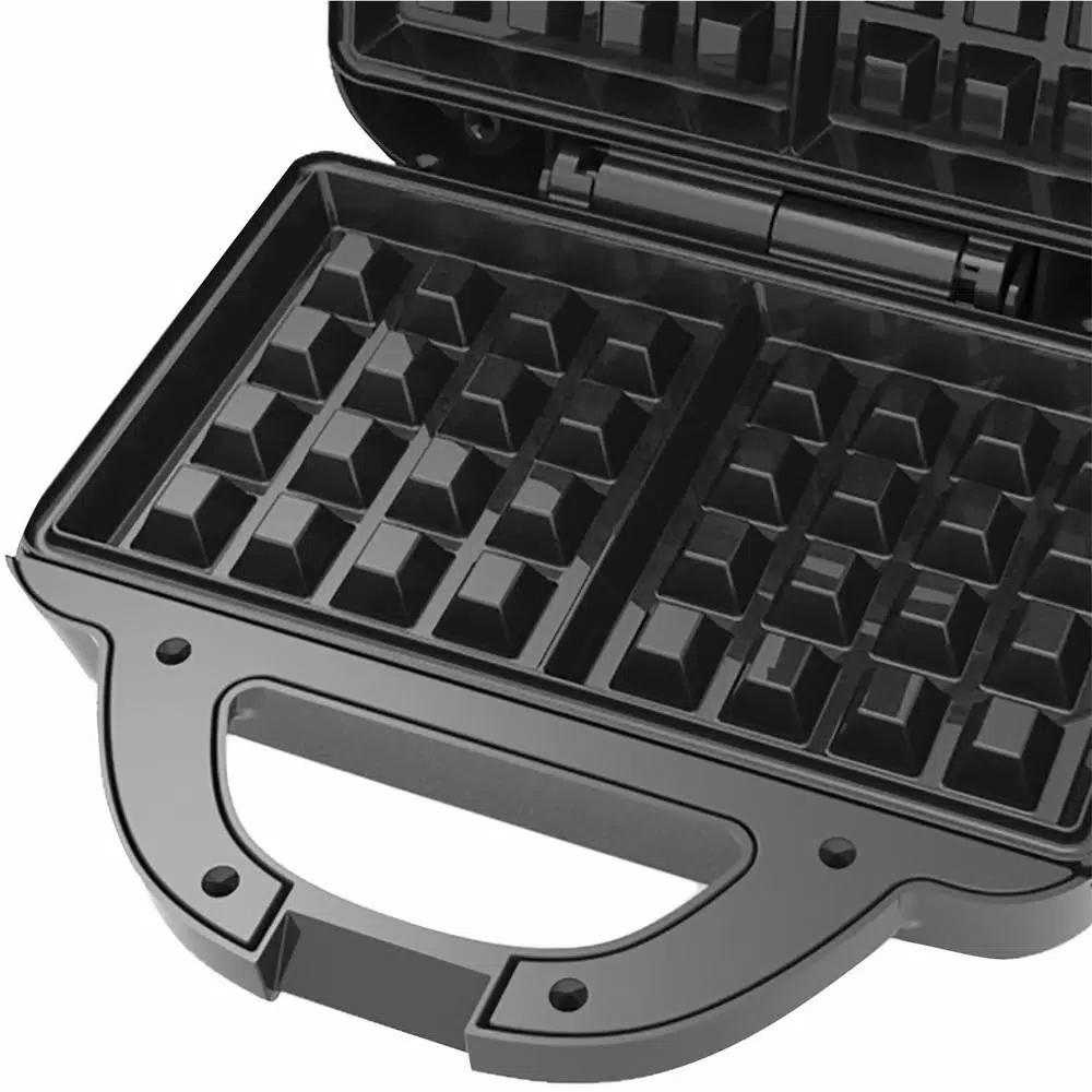 Brentwood Appliances Couture Purse Nonstick Dual Waffle Maker, Black