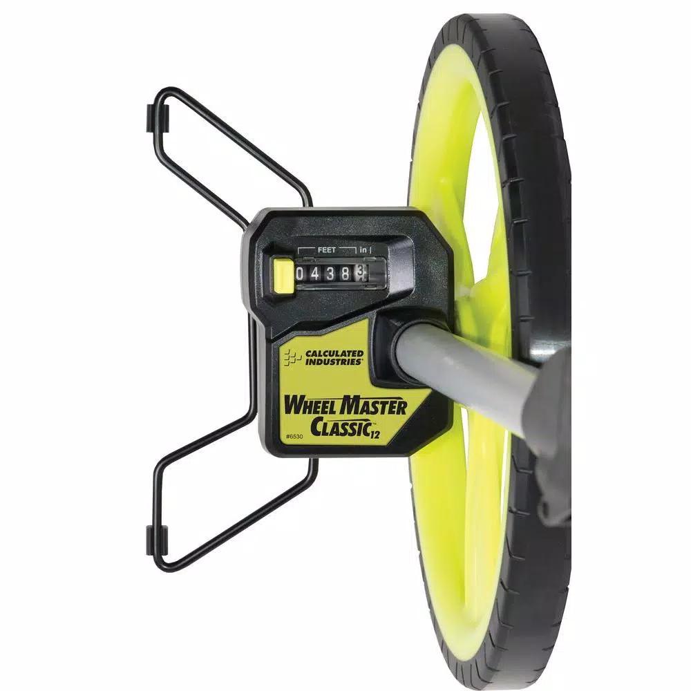 Calculated Industries Wheel Master Classic 12.5 in. Measuring Wheel, Heavy-Duty Folding Hand Tool