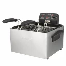 Presto ProFry 12-Cup Deep Fryer, 1800W Electric Immersion Element with 2 Oblong Baskets thumbnail 2