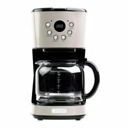 Haden 12-Cup Retro Style Programmable Drip Coffee Maker with Strength Control, Putty thumbnail 1