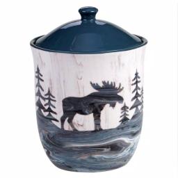 Certified International Fluidity Lodge Multicolored Earthenware Cookie Jar, 104 oz. thumbnail 3
