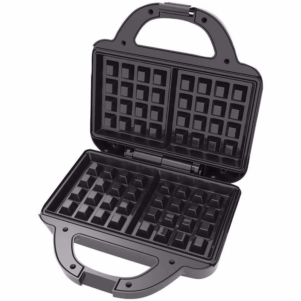 Brentwood Appliances Couture Purse Nonstick Dual Waffle Maker, Black