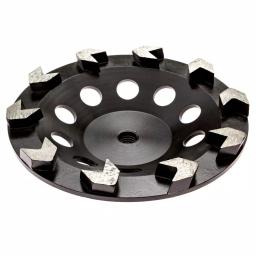 Thinset Removal Bit 7 in. Arrow Diamond Grinding Cup Wheel for Masonry, 5/8-11 in. Arbor thumbnail 1