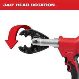 Milwaukee M18 FORCE LOGIC 6-Ton Pistol Utility Crimping Kit with BG-D3 Jaws and 2 Batteries thumbnail 5