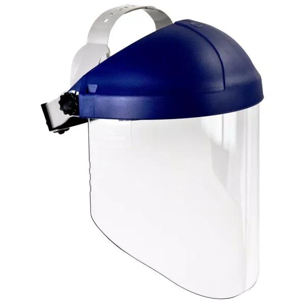 3M H8A Blue Ratchet Headgear with WP96 Clear Polycarbonate Faceshield (Case of 5)