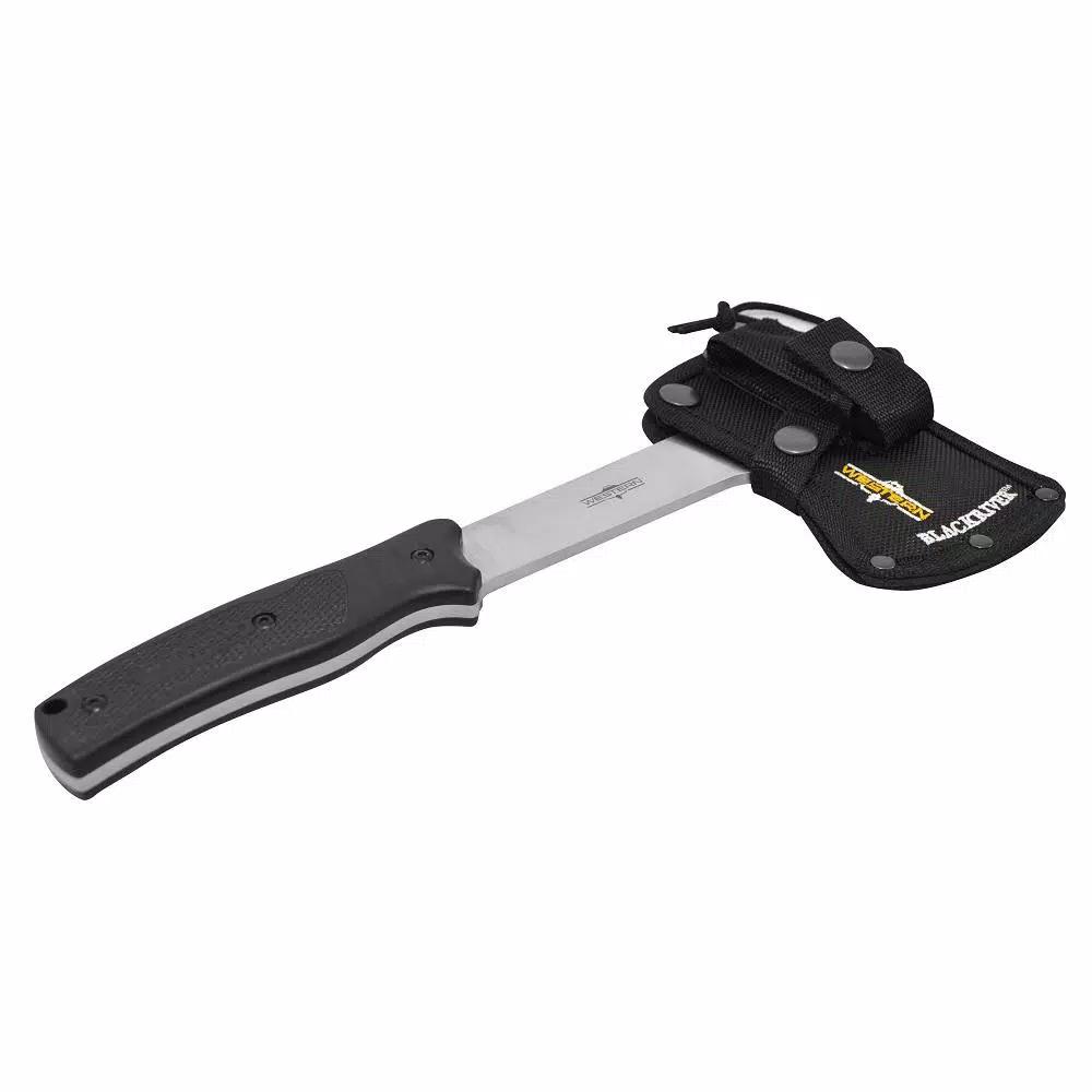 WESTERN BlackRiver 11.5 in. Titanium Bonded Blade Hatchet with Fire Starter and Ballistic Nylon Sheath