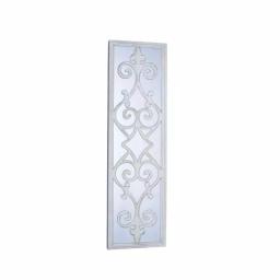 Household Essentials White Decorative Scroll Wall Mirror - Large Rectangular Accent Mirror (46.75 in. x 13.38 in.) thumbnail 3