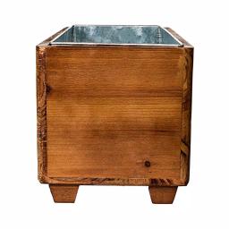 Cathy's Concepts Rustic Halloween Wooden Wine Trough with Galvanized Metal Ice Bucket thumbnail 4