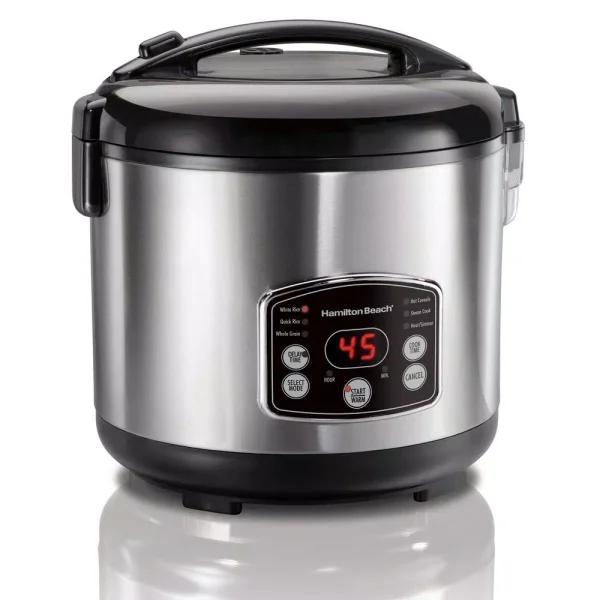 Hamilton Beach 14-Cup Stainless Steel Rice and Hot Cereal Cooker