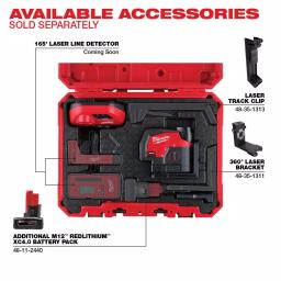 Milwaukee M12 Green Cross Line and Plumb Points Laser Level Kit with 3.0 Ah Battery thumbnail 11