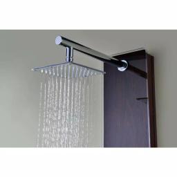 ANZZI Pure 59 in. 3-Jet Full Body Shower Panel System, Mahogany Deco-Glass with Heavy Rain Head & Handheld Sprayer thumbnail 6