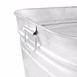 Behrens 15.5 Gallon Hot Dipped Galvanized Steel Square Utility Tub thumbnail 3
