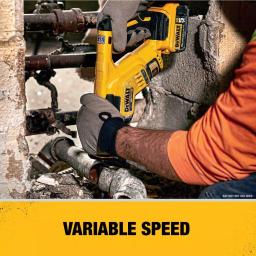 DEWALT 20V MAX XR Brushless Compact Reciprocating Saw Kit with 5.0 Ah Battery thumbnail 10