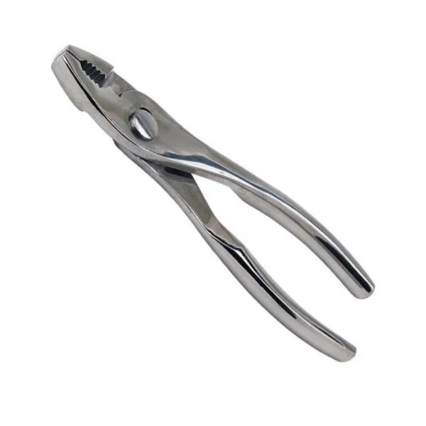 Aven 6 in. Stainless-Steel Slip Joint Pliers with Serrated Jaws and Wire Cutter