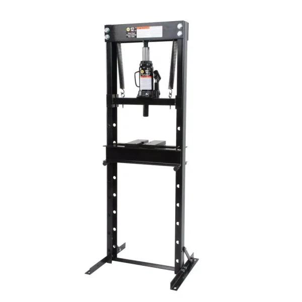 Omega 60120 12 Ton Shop Press with Hydraulic Bottle Jack