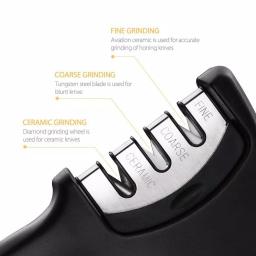 Unbranded LIGHTSMAX 3-Stage Manual Knife Sharpener with Ergonomic Handle thumbnail 5