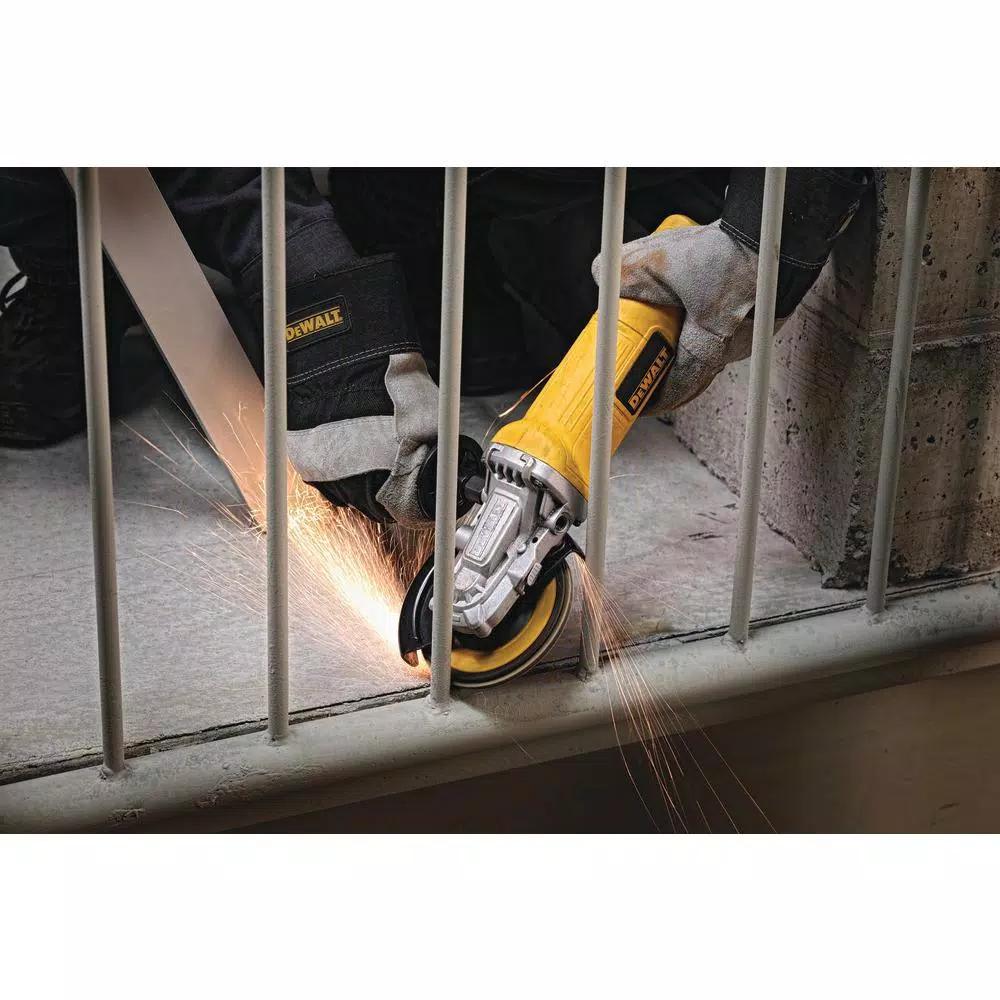 DEWALT 9 Amp Corded Small Angle Grinder, 4.5-in to 5-in, 12,000 RPM, Low-Profile Design