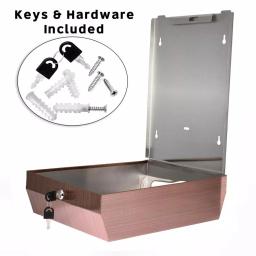 Alpine Industries Rose Gold Stainless Steel C-Fold and Multi-Fold Paper Towel Dispenser thumbnail 5
