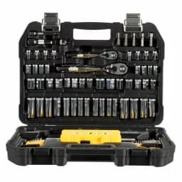 DEWALT 108-Piece 1/4 in. and 3/8 in. Drive Polished Chrome Mechanics Tool Set thumbnail 3