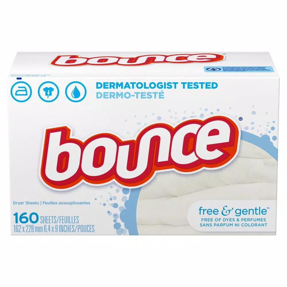 Bounce Free and Gentle Unscented Dryer Sheets, 160-Count