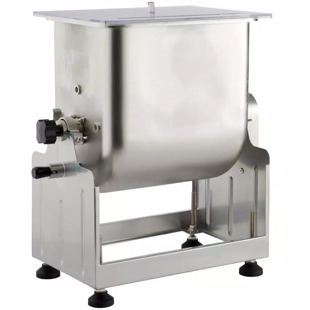 LEM Big Bite 12.5 Qt. Stainless Steel Meat Mixer with 3-Position Tilt Tub