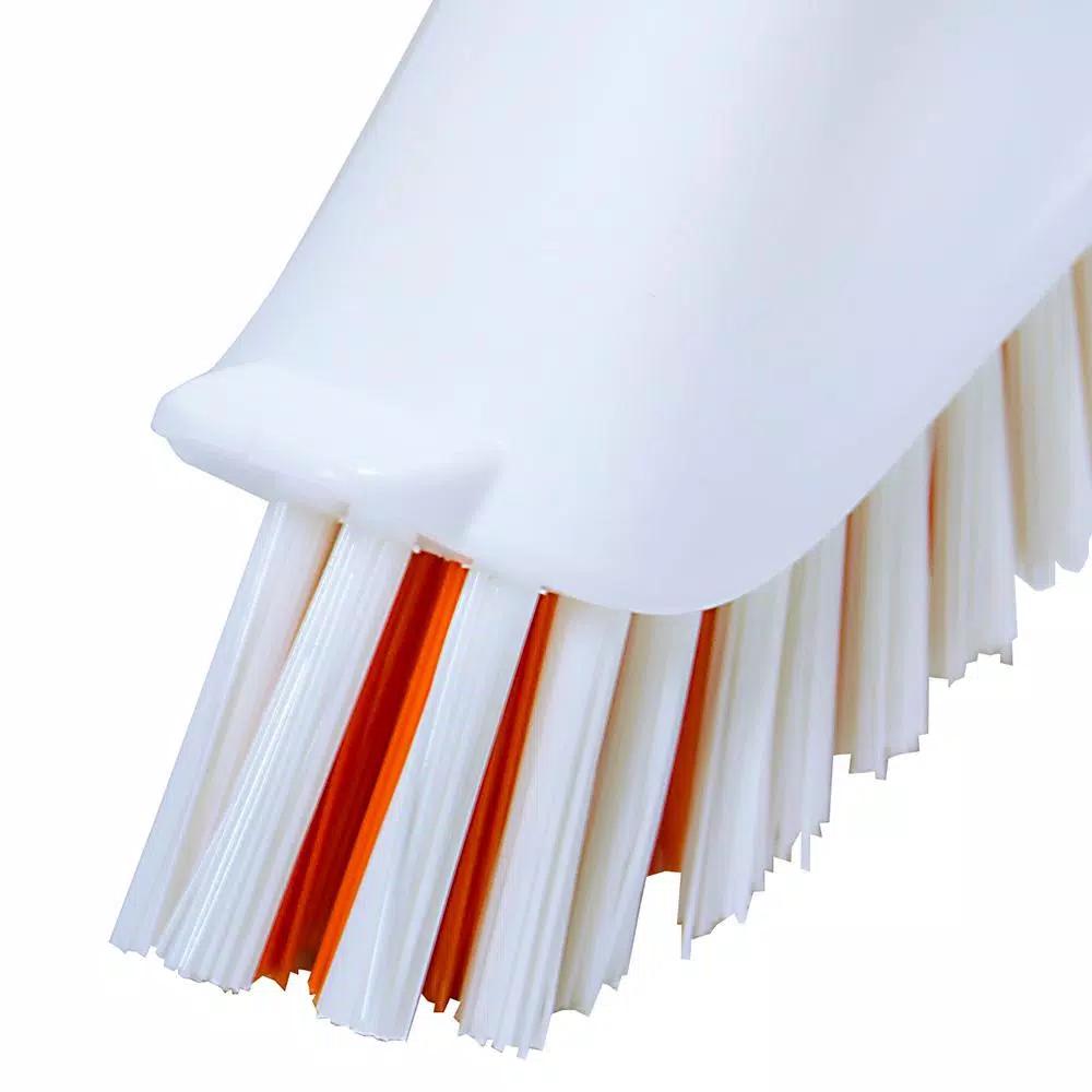 HDX Tile and Grout Brush with Antimicrobial Poly-Fiber Bristles