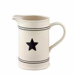 Park Designs Levingston Country Star 72 oz. Stoneware Ceramic Pitcher thumbnail 1