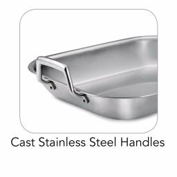 Tramontina Gourmet Prima 7 Qt. Stainless Steel Roasting Pan with Basting Rack thumbnail 3