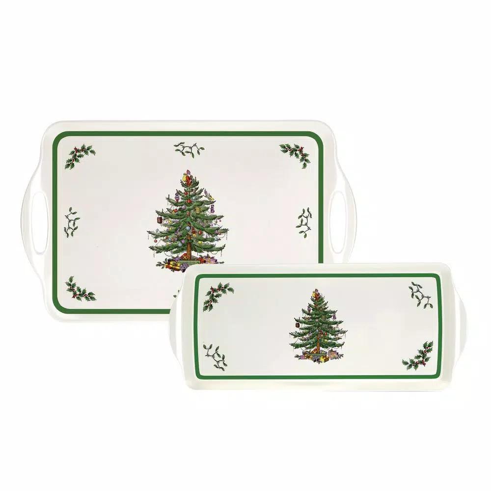 Spode Christmas Tree 15.1 in. Melamine Sandwich Serving Tray