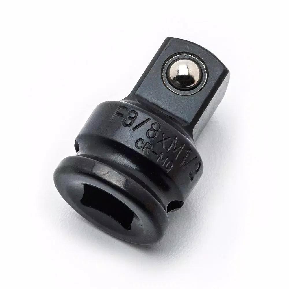 Husky 3/8 in. Female to 1/2 in. Male Drive Impact Adapter, Cr-Mo Steel