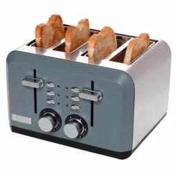 Haden Perth 1500W 4-Slice Wide Slot Toaster, Slate Grey thumbnail 5