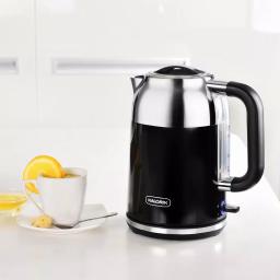 Kalorik Retro 1.7L Electric Kettle, 7-Cup Cordless Water Boiler, Black thumbnail 5