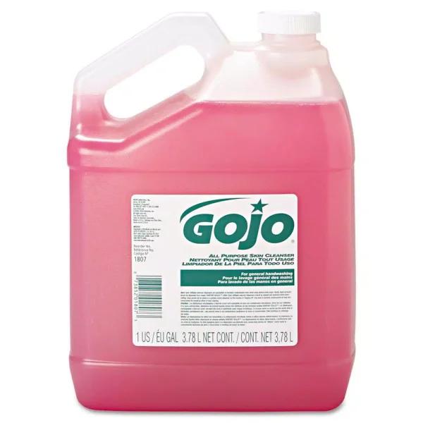 GoJo Bulk Pour 1 Gallon Floral All-Purpose Pink Lotion Soap (4/Carton)