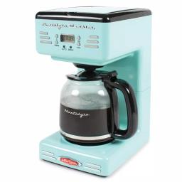 Nostalgia 12-Cup Programmable Drip Coffee Maker with Pause and Serve, Aqua Blue thumbnail 1