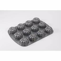 Nordic Ware Pro Cast Nonstick Fluted Bundt Brownie and Cupcake Pan, Aluminum thumbnail 5