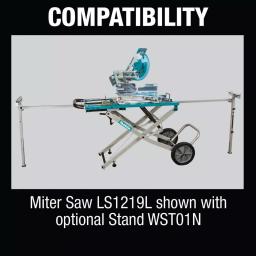 Makita 12 in. 15 Amp Dual-Bevel Sliding Compound Miter Saw with Laser & AF601 16-Gauge Finish Nailer Bundle thumbnail 10