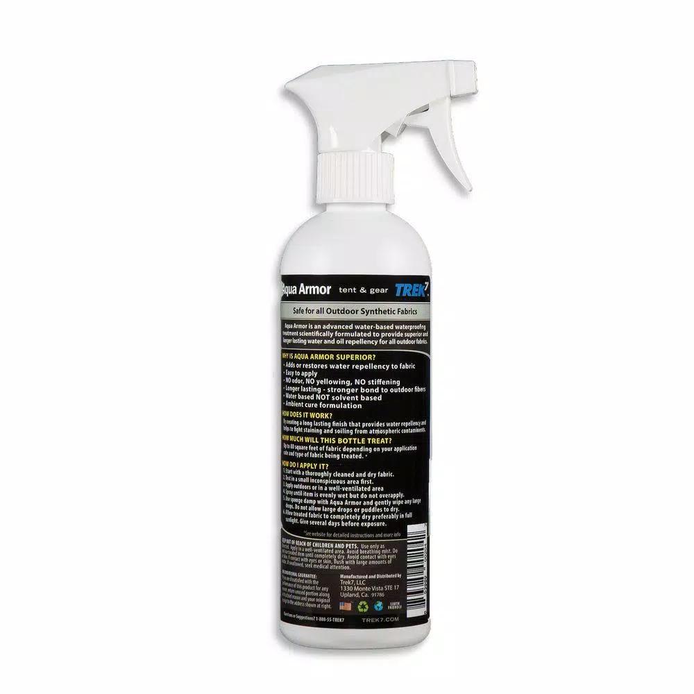 Trek7 Aqua Armor 16 oz. Fabric Waterproofing Spray for Tents and Outdoor Gear