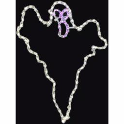 Haunted Hill Farm 48 in. x 40 in. Scary Ghost LED Halloween Indoor/Outdoor Light thumbnail 1