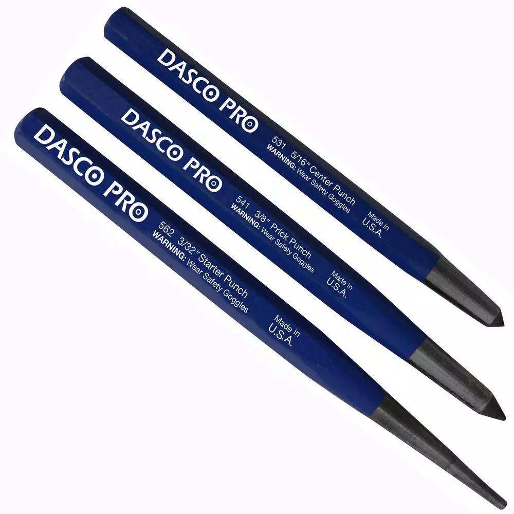 Dasco Pro 3-Piece Marking and Starter Punch Set