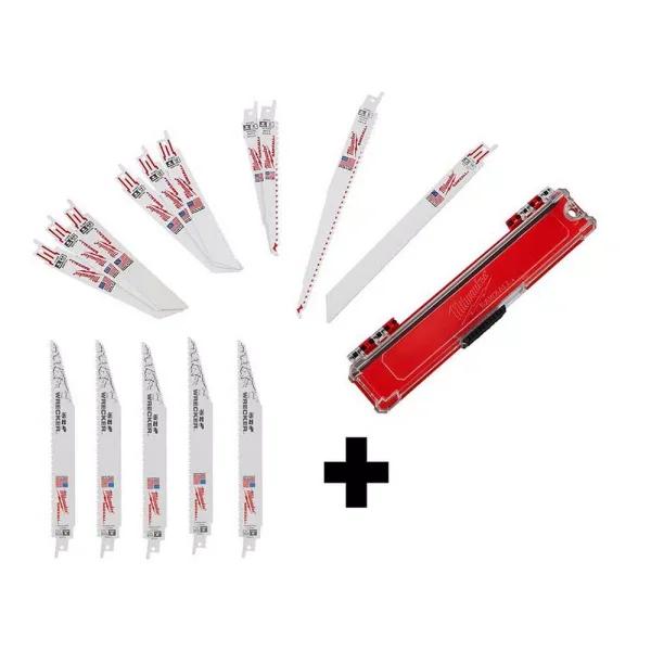 Milwaukee SAWZALL 15-Piece Reciprocating Saw Blade Set with Wrecker Demolition Blades
