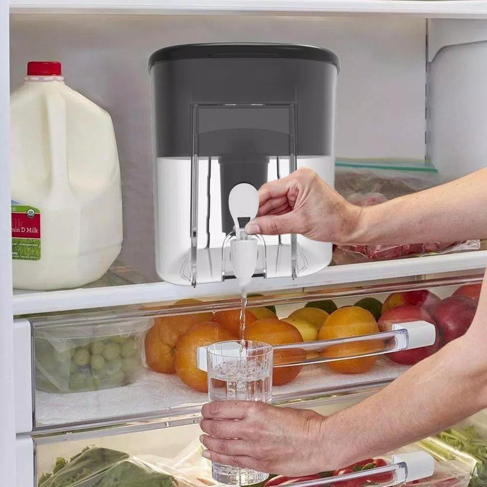 DRINKPOD Alkaline Water Dispenser 2.4 Gal. Countertop Filtration System, 3-Pack with 3 Filters