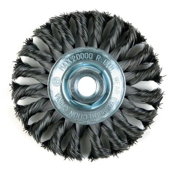 Lincoln Electric 4 in. Knotted Wire Wheel Brush, Stainless Steel