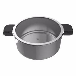 Ozeri 6-Piece Stainless Steel Induction Cookware Set with Patent-Pending Hands-Free Straining Glass Lids thumbnail 8