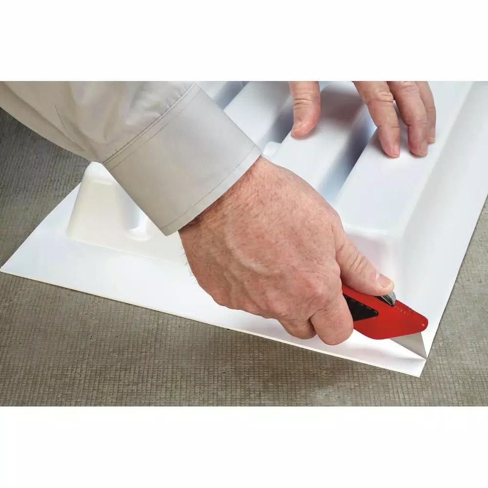 Rev-A-Shelf Extra Large White Utility Drawer Organizer Insert, Trim-to-Fit