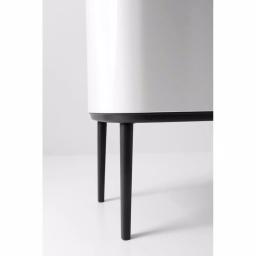 Brabantia Bo 9 Gallon Dual Compartment White Steel Rectangular Touch Bin with Removable Buckets thumbnail 4