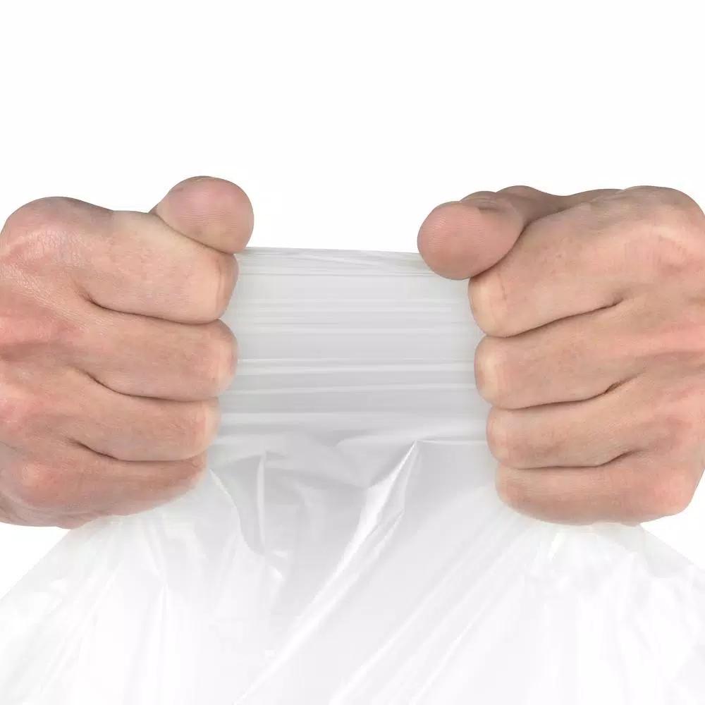 Aluf Plastics 55 Gallon Heavy-Duty Clear Recycling Bags, 1.5 Mil, 100-Count