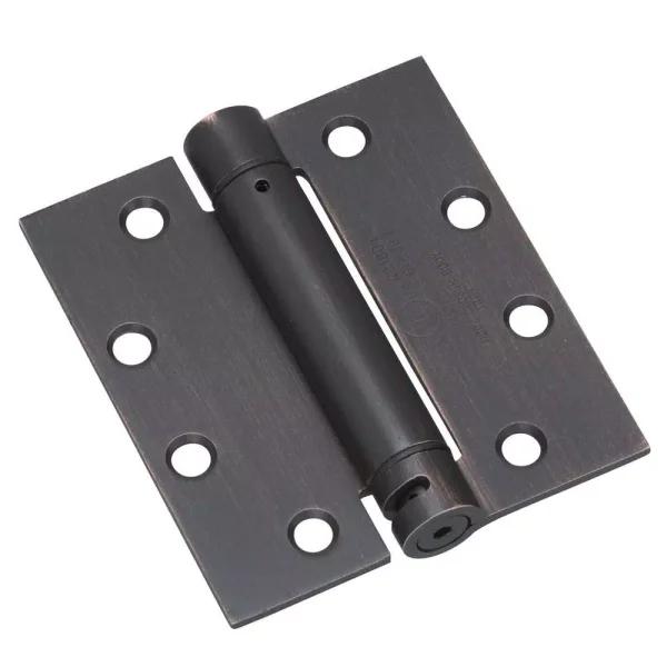 Onward 4 in. x 4.5 in. Adjustable Spring Butt Hinge, Oil-Rubbed Bronze, Steel