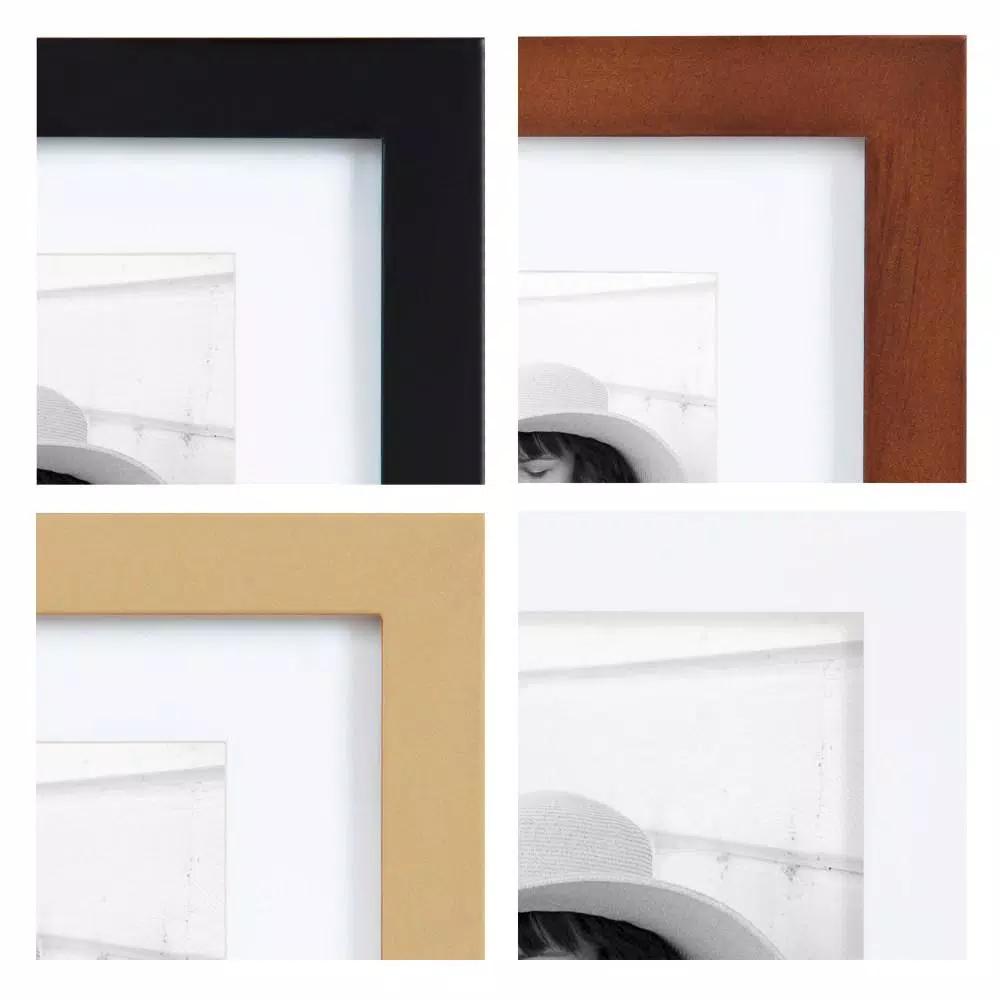 Kate and Laurel Mid-Century Modern Gallery Wall Frame Set, 10-Piece Multi-Color Assortment