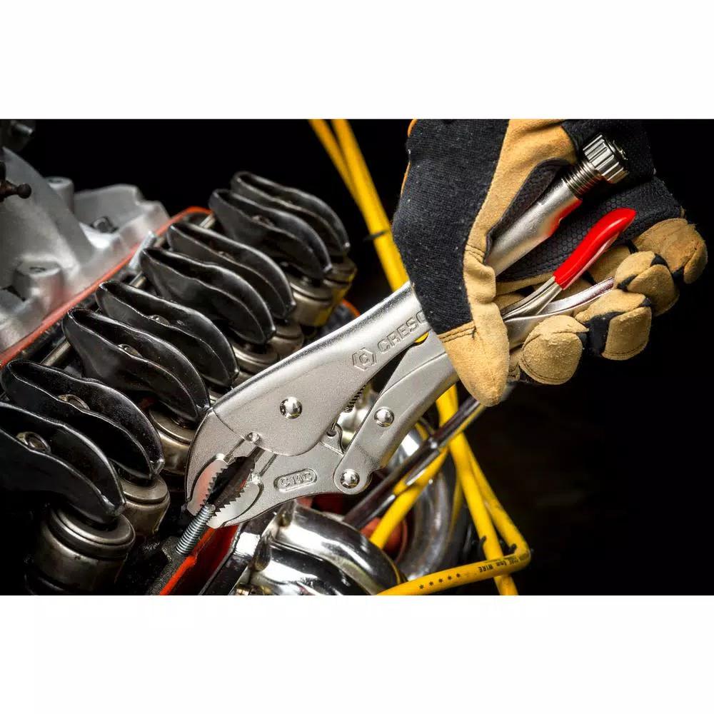 Crescent 9 in. Long Nose Locking Pliers with Wire Cutter